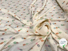 CREPE DE SOIE LEGERMEENT SATINÉ ANANAS - My Little Coupon