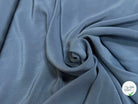 (Chute) CREPE DE SOIE SATINÉ BLEU GRISÉ LÉGÈREMENT STRETCH - My Little Coupon