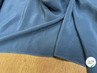(Chute) CREPE DE SOIE SATINÉ BLEU GRISÉ LÉGÈREMENT STRETCH - My Little Coupon