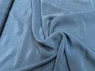 (Chute) CREPE DE SOIE SATINÉ BLEU GRISÉ LÉGÈREMENT STRETCH - My Little Coupon