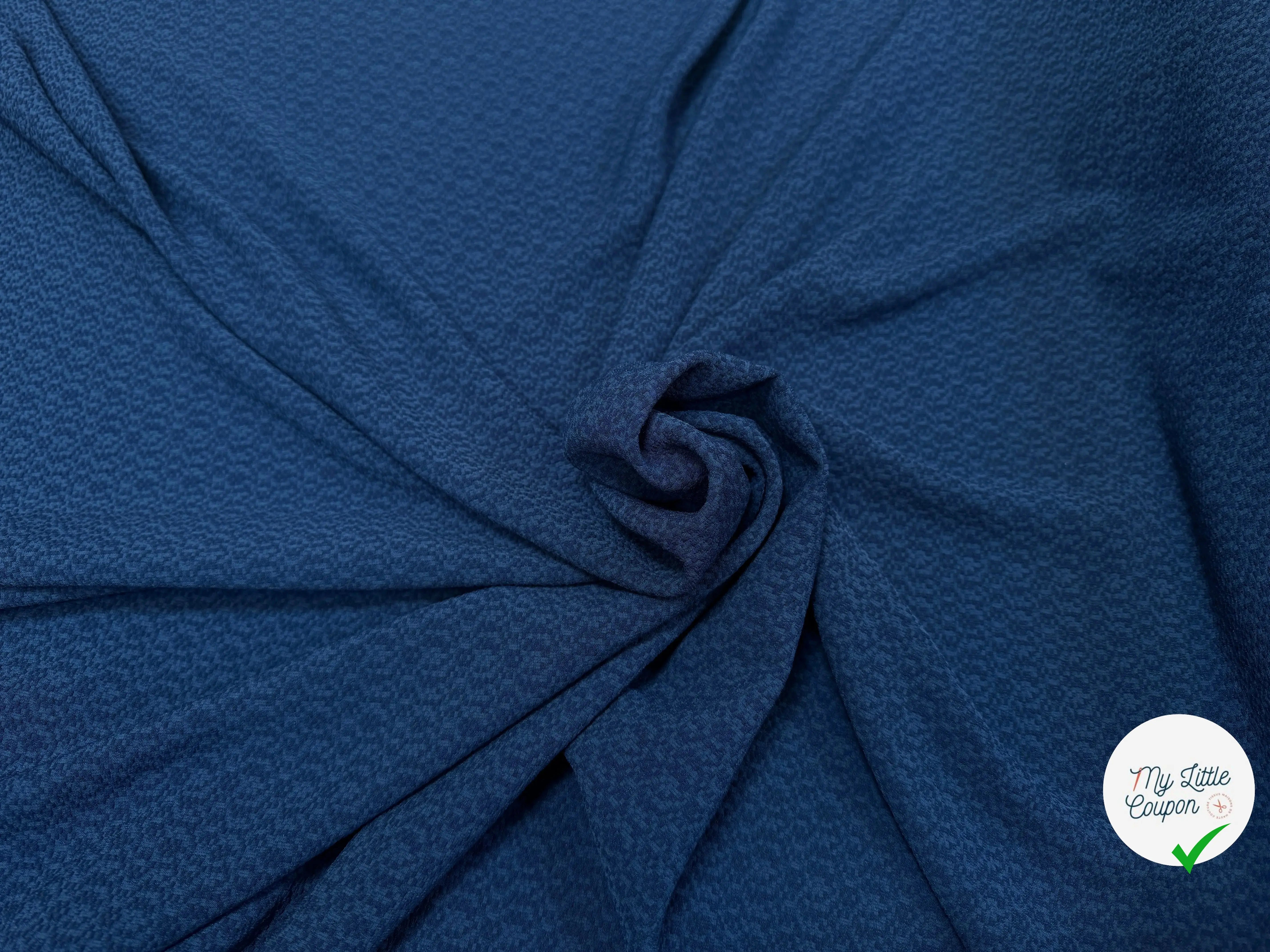 CREPE GAUFFRÉ BLEU - My Little Coupon