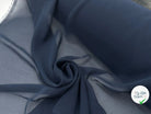 CRÊPE GEORGETTE POLYESTER NAVY - My Little Coupon