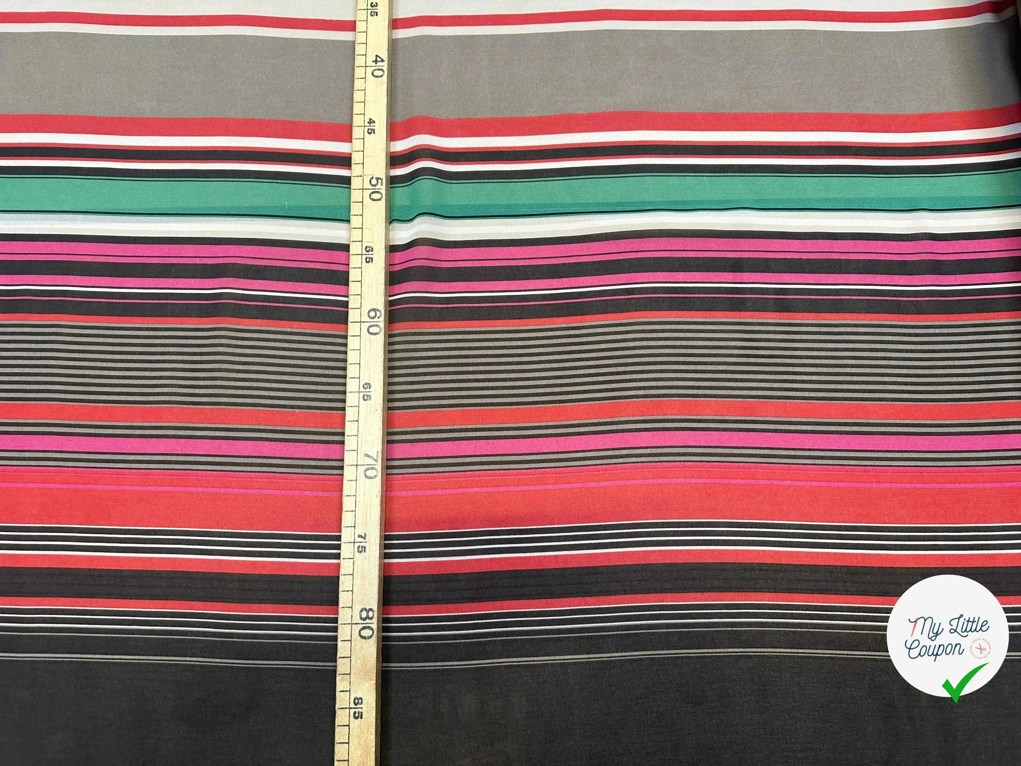 CREPE GEORGETTE STRIPES - My Little Coupon