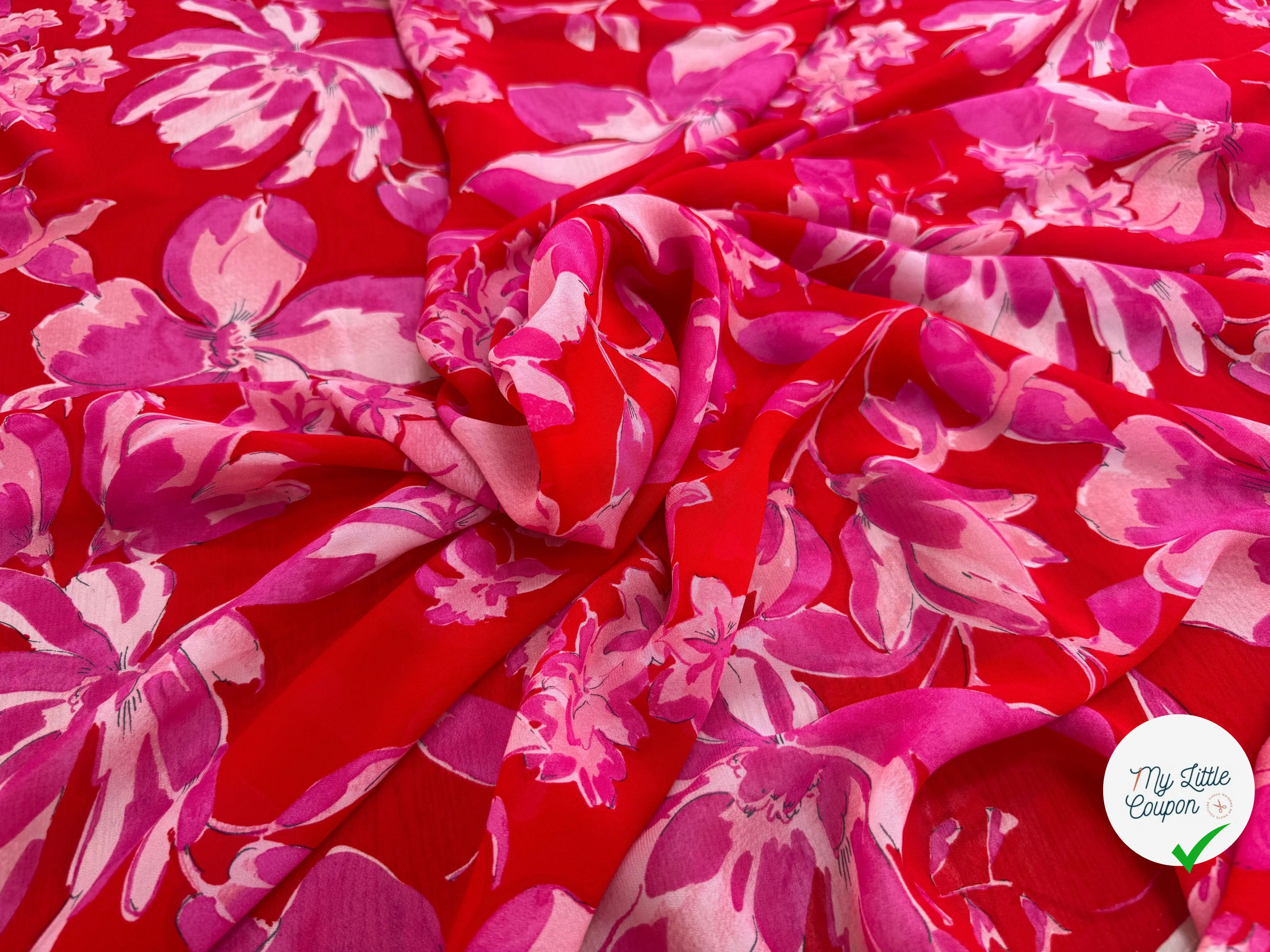 CREPE FIN ROSE MOTIF IBISCUS MLC INTERN
