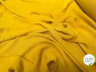 CRÊPE MAROCAIN 100% VISCOSE UNI JAUNE - My Little Coupon