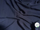CRÊPE MAROCAIN 100% VISCOSE UNI MARINE - My Little Coupon