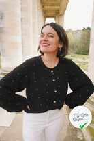 CRÊPE MAROCAIN VISCOSE IMPRIMÉ FLOCONS DE PETITS POIS - My Little Coupon - tissu - coudre