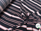 CREPE STRIPES ROUGE & BLANC FOND NOIR - My Little Coupon