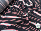 CREPE STRIPES ROUGE & BLANC FOND NOIR - My Little Coupon