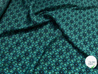 CRÊPE VISCOSE BAROQUE BLEU&VERT - My Little Coupon