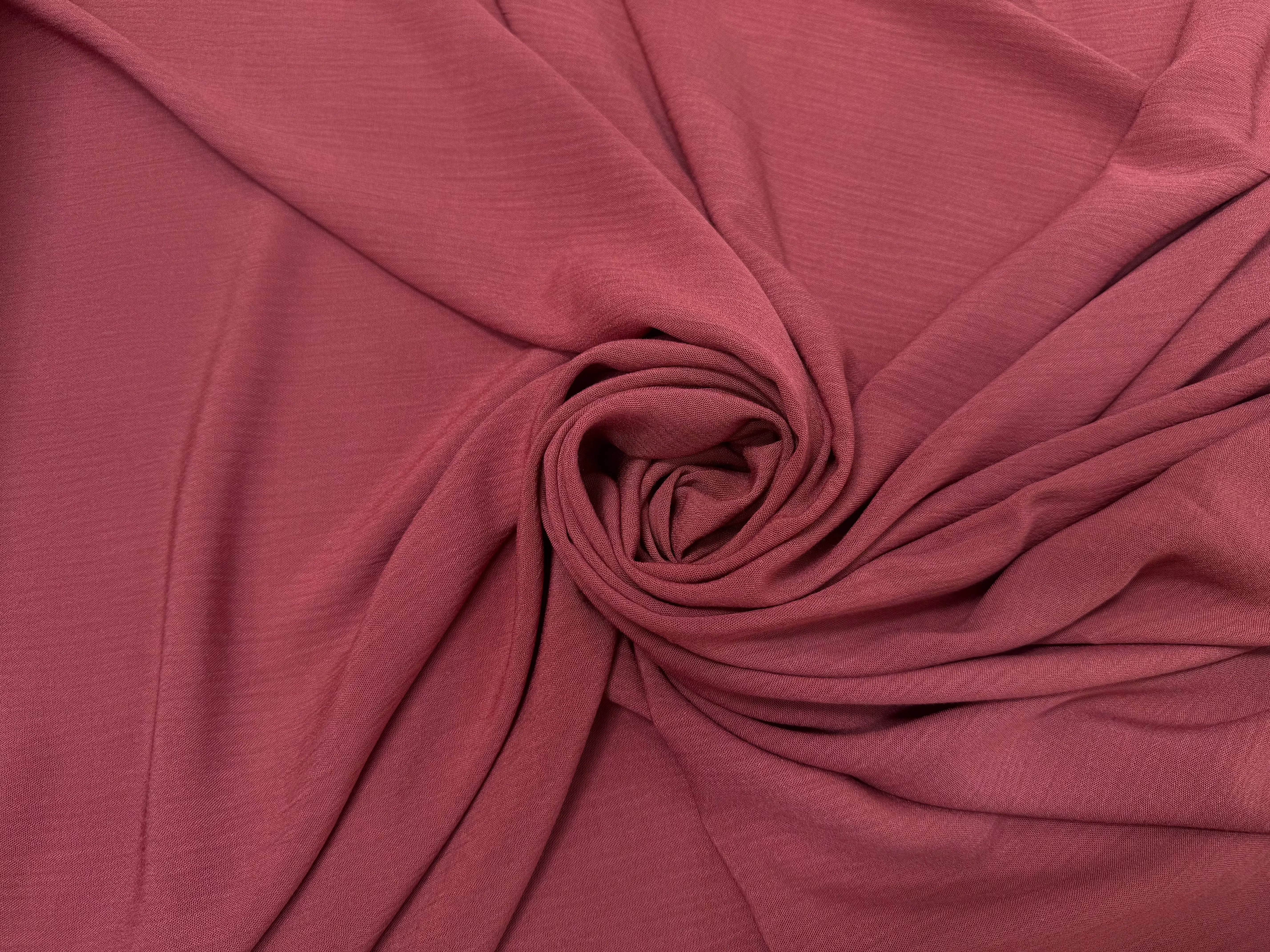 CRÊPE VISCOSE GAUFFRÉ UNI TERRACOTTA - My Little Coupon
