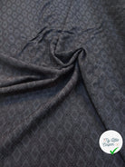 CRÊPE VISCOSE LOURD JACQUARD NAVY - My Little Coupon