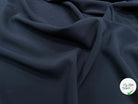 CREPE VISCOSE LOURD SERGÉ BLEU NAVY - My Little Coupon