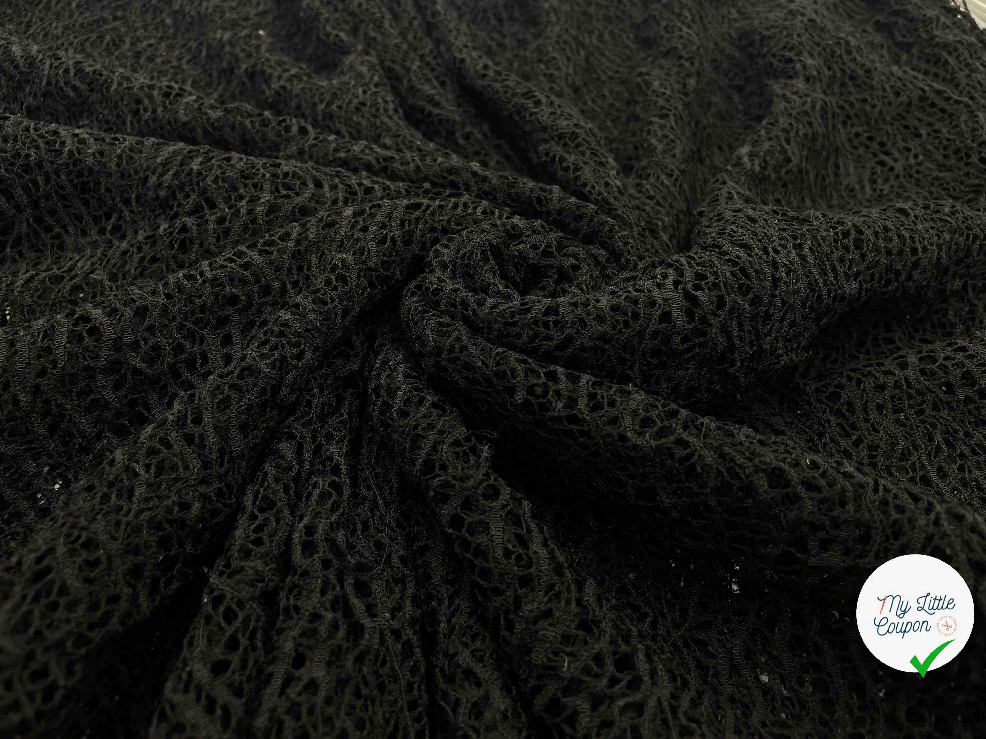 DENTELLE CHARMILLES NOIRES - My Little Coupon - tissu - coudre