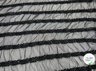 DENTELLE FROU FROU STRIPES FESTONNÉS NOIR - My Little Coupon - tissu - coudre