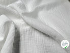DOUBLE GAZE COTON BLANC OPTIQUE - My Little Coupon - tissu - coudre