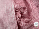 DOUBLE GAZE DE COTON DÉLAVÉE ROSE BARBAP MLC INTERN