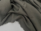 (Chute) DOUBLE GAZE DE COTON KAKI GRIS - My Little Coupon