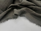 (Chute) DOUBLE GAZE DE COTON KAKI GRIS - My Little Coupon