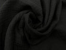 DOUBLE GAZE DE COTON NOIR UNIE MLC INTERN