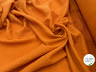 DOUBLE GAZE DE COTON ORANGE SUNSET - My Little Coupon - tissu - coudre
