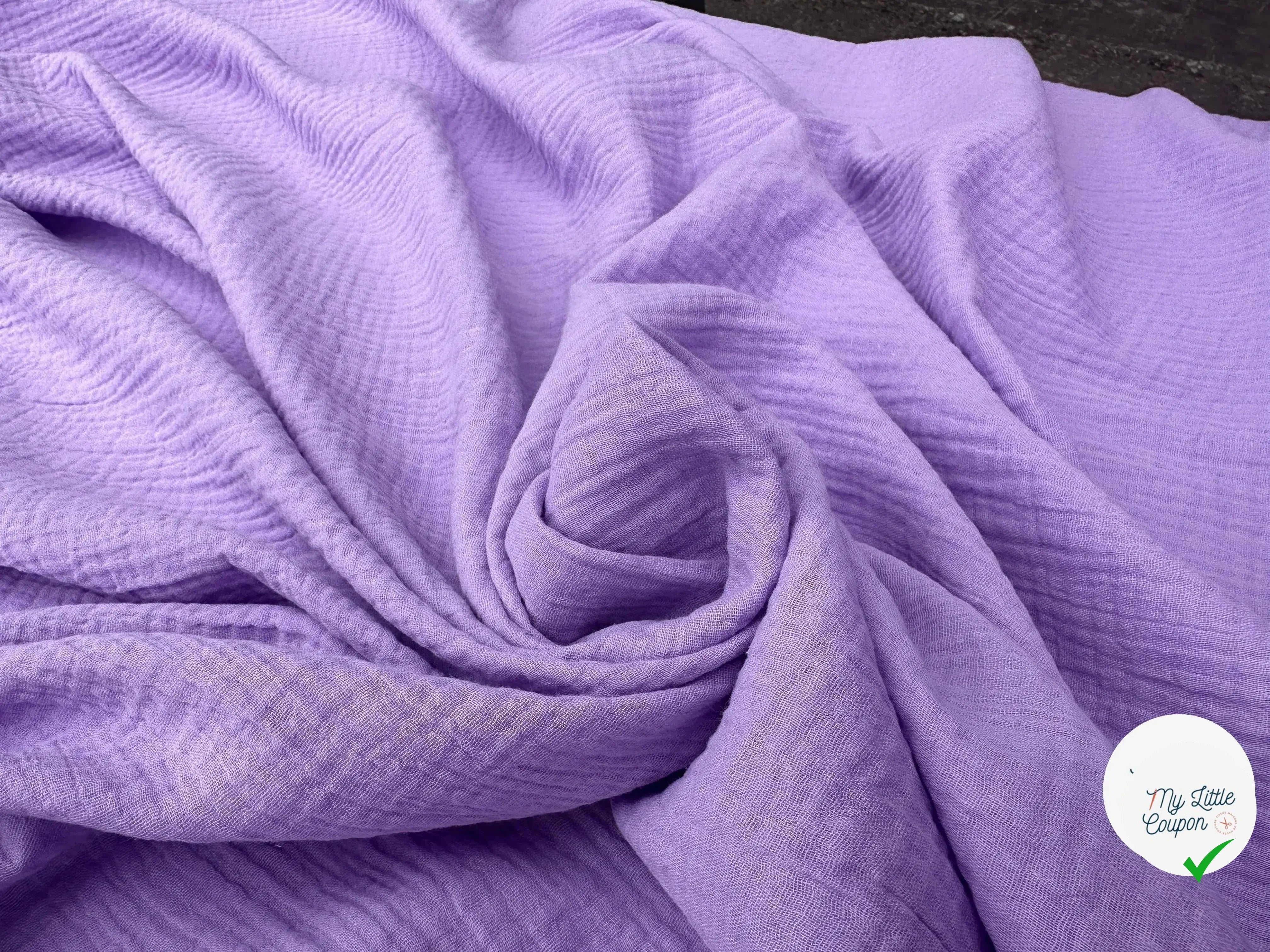 DOUBLE GAZE DE COTON PARME UNIE MLC INTERN