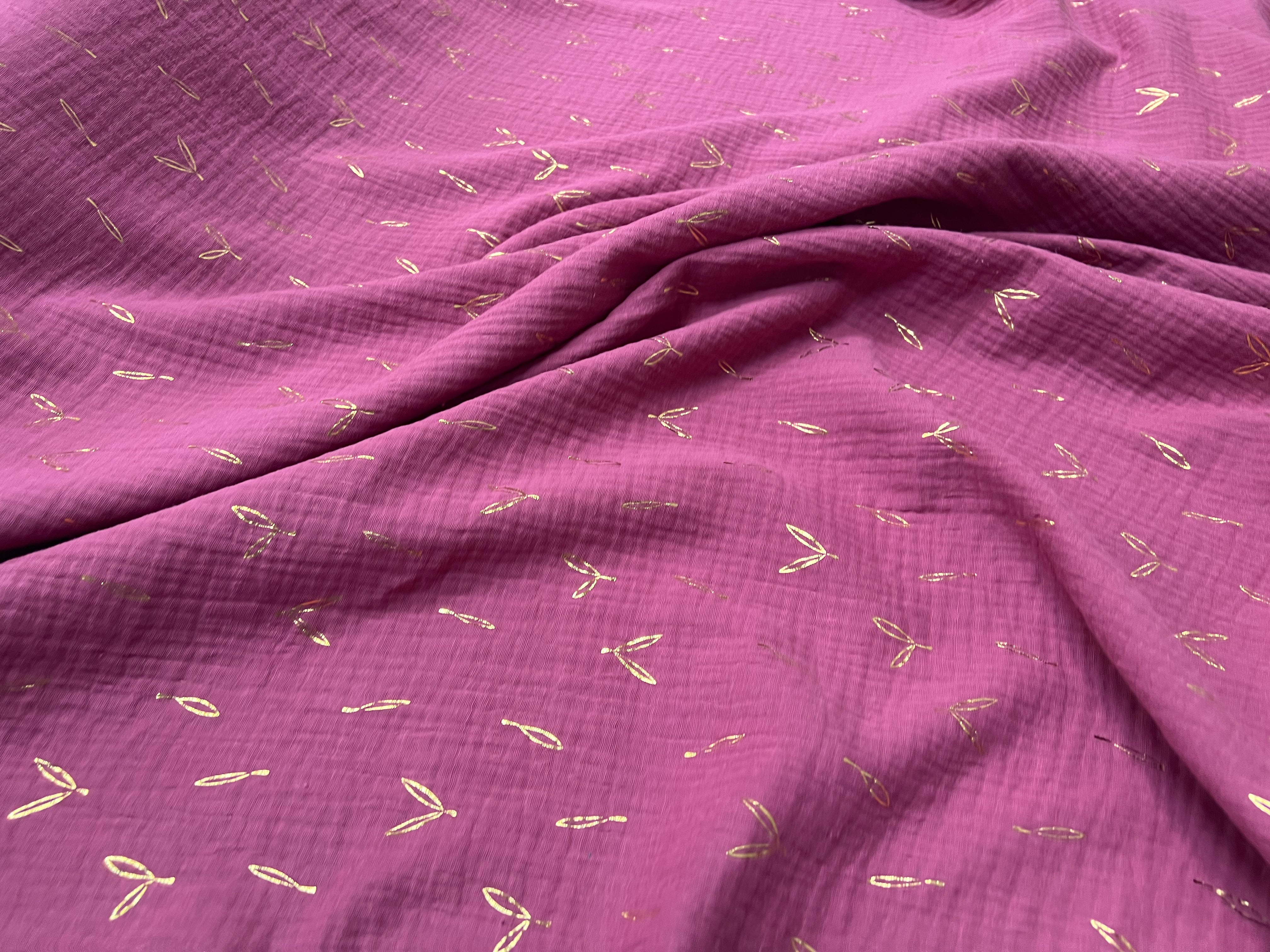 DOUBLE GAZE GAUFREE FOIL STOLPA FRAMBOISE / OR 130 - My Little Coupon