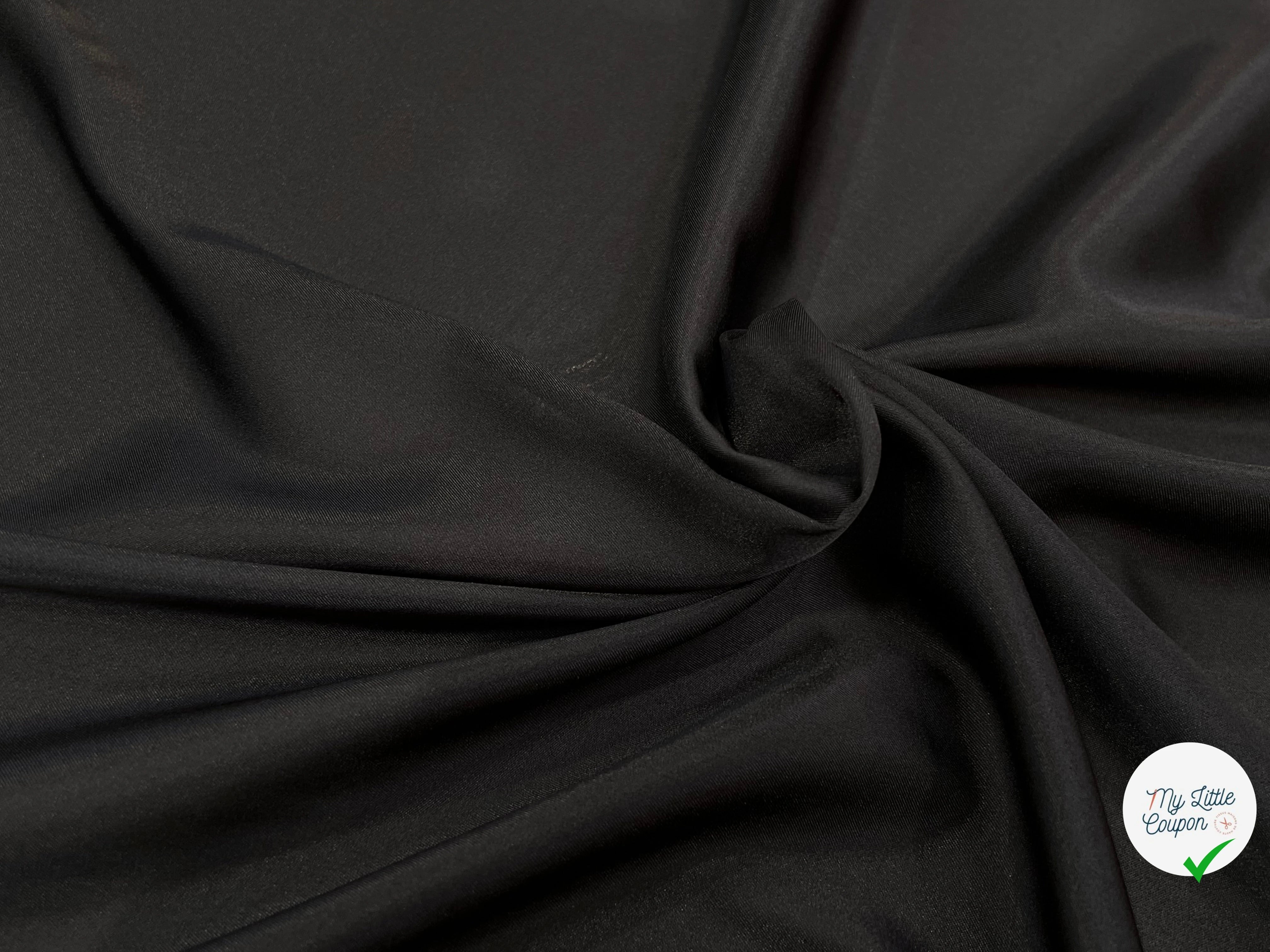 (Chute) DOUBLURE ACÉTATE LEGEREMENT CRÉPÉE MARRON - My Little Coupon