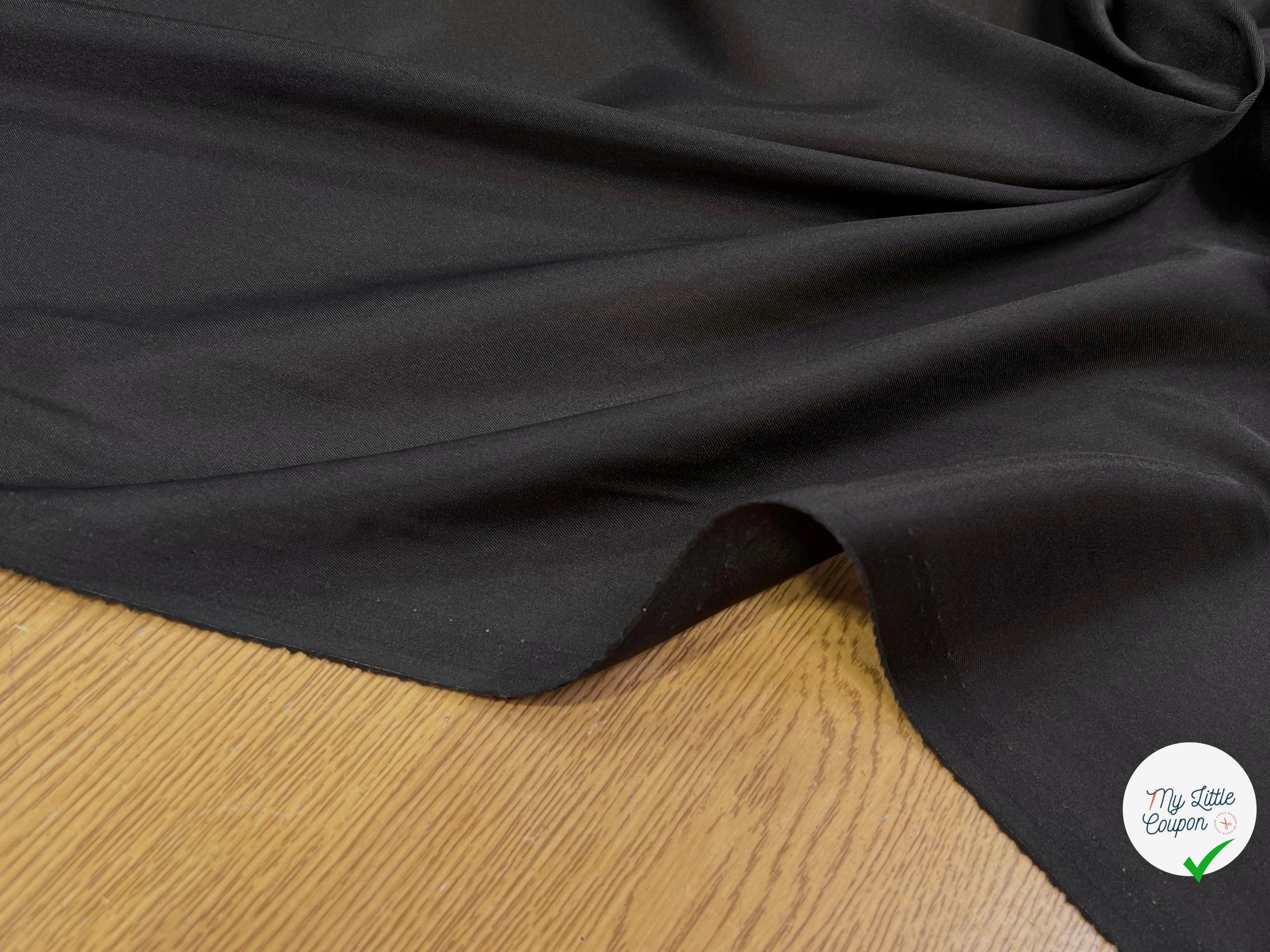 (Chute) DOUBLURE ACÉTATE LEGEREMENT CRÉPÉE MARRON - My Little Coupon