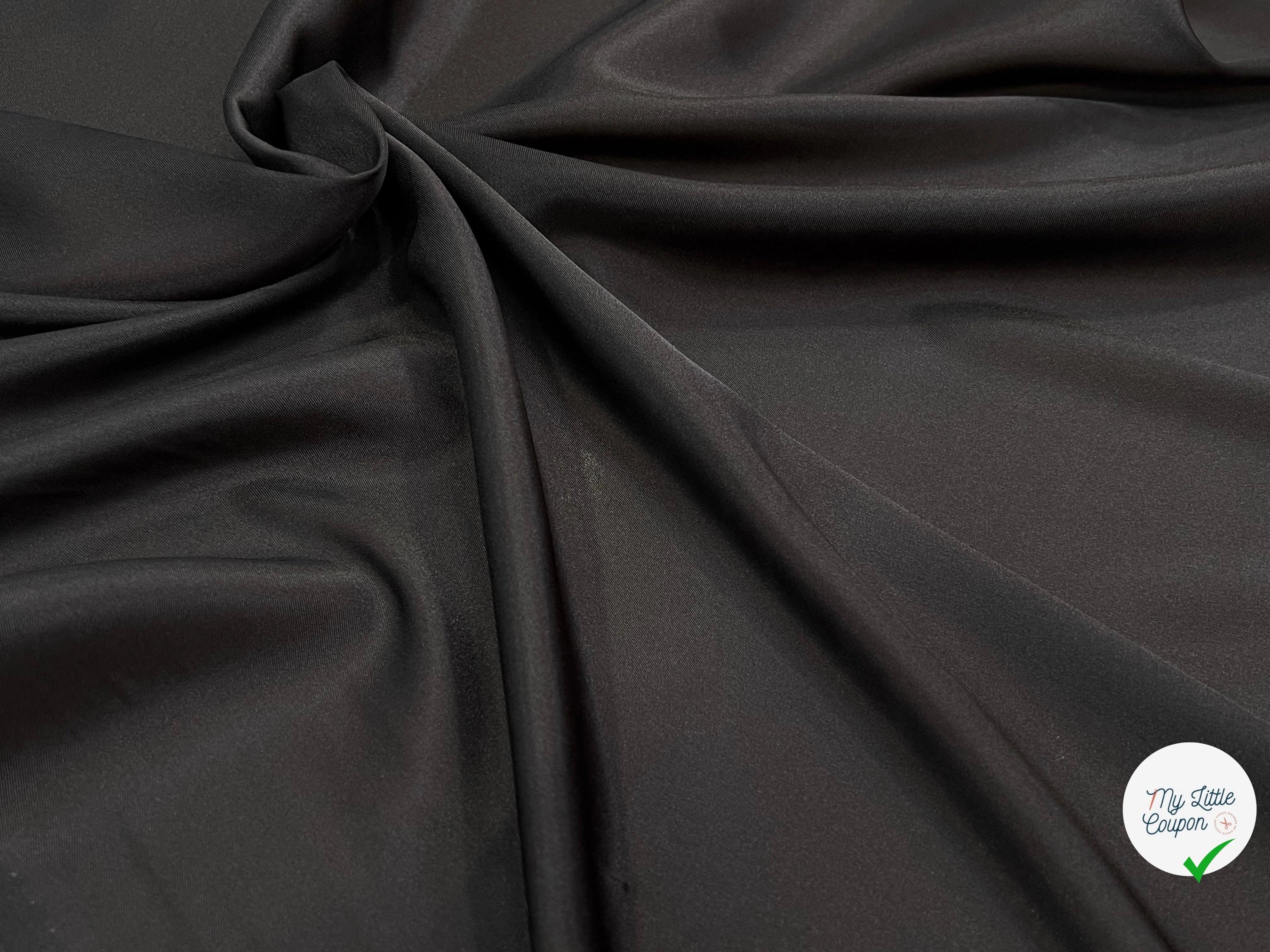 (Chute) DOUBLURE ACÉTATE LEGEREMENT CRÉPÉE MARRON - My Little Coupon