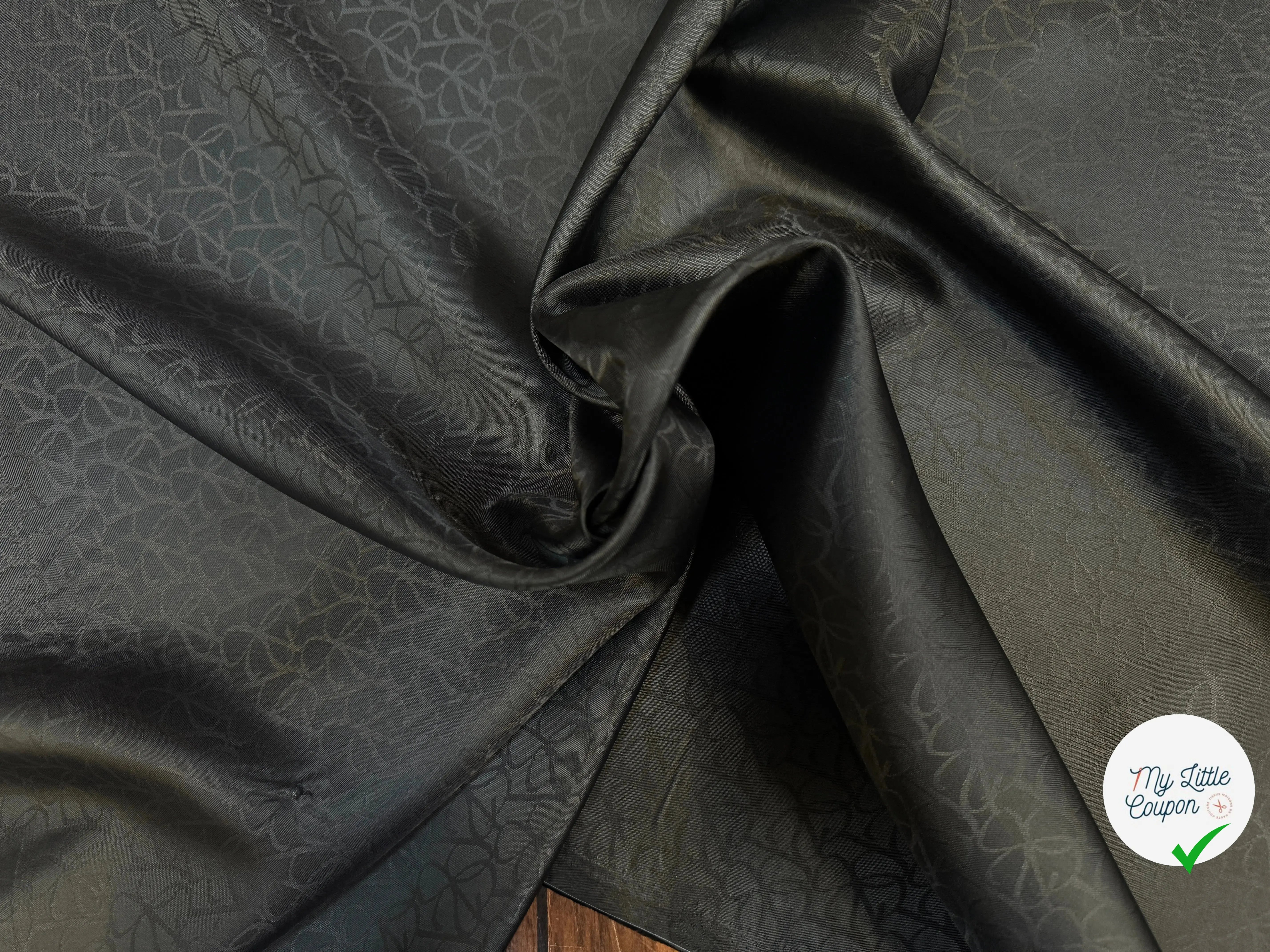 DOUBLURE JACQUARD TESSITURA MAURI NOIRE - My Little Coupon