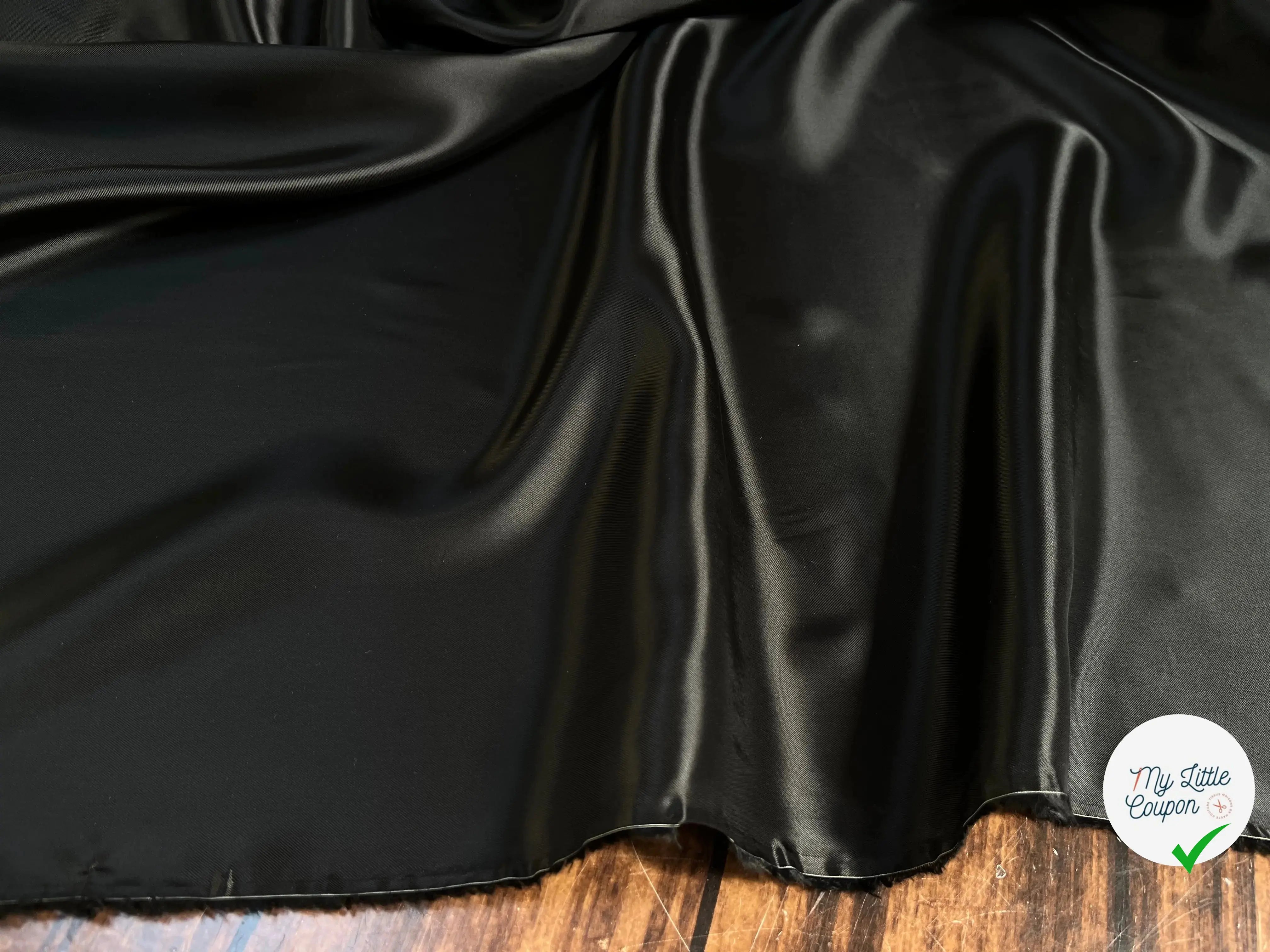 DOUBLURE NOIR 100% CUPRO UNI - My Little Coupon