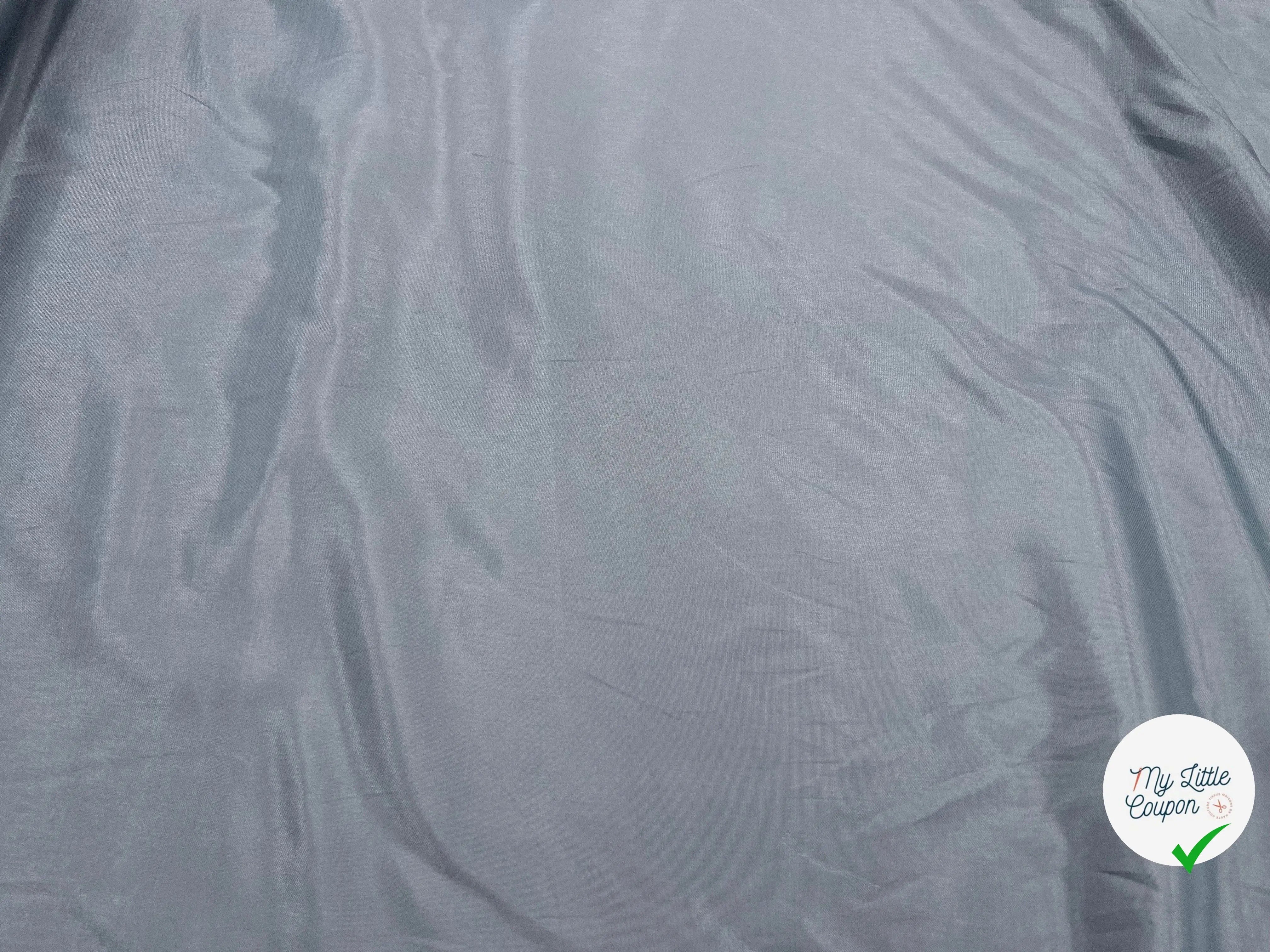 DOUBLURE TAFFETAS STRETCH GRIS BLEUTÉ - My Little Coupon - tissu - coudre