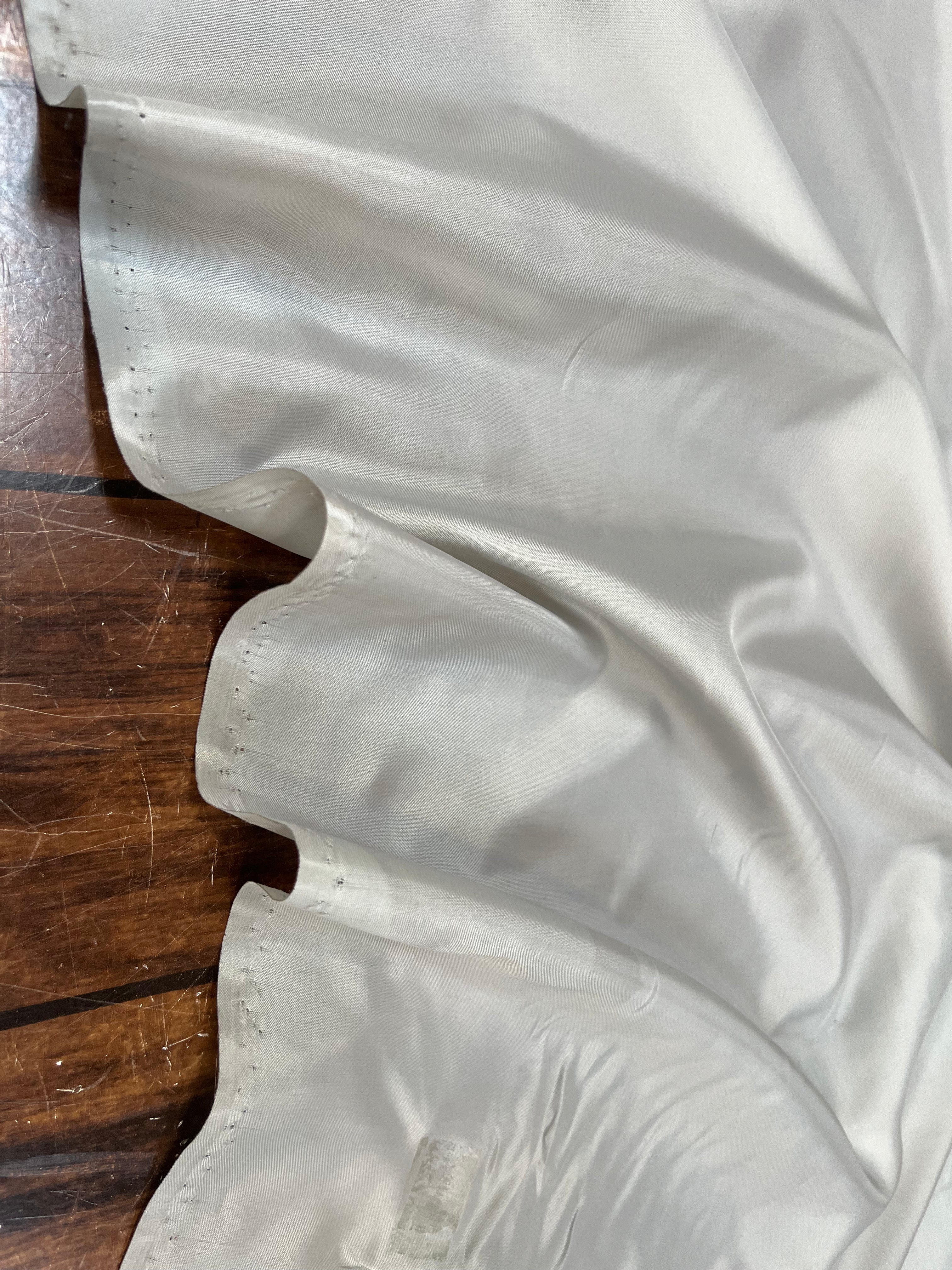 (Chute) DOUBLURE UNIE TAFFETAS GRIS BLEU POLYESTER - My Little Coupon