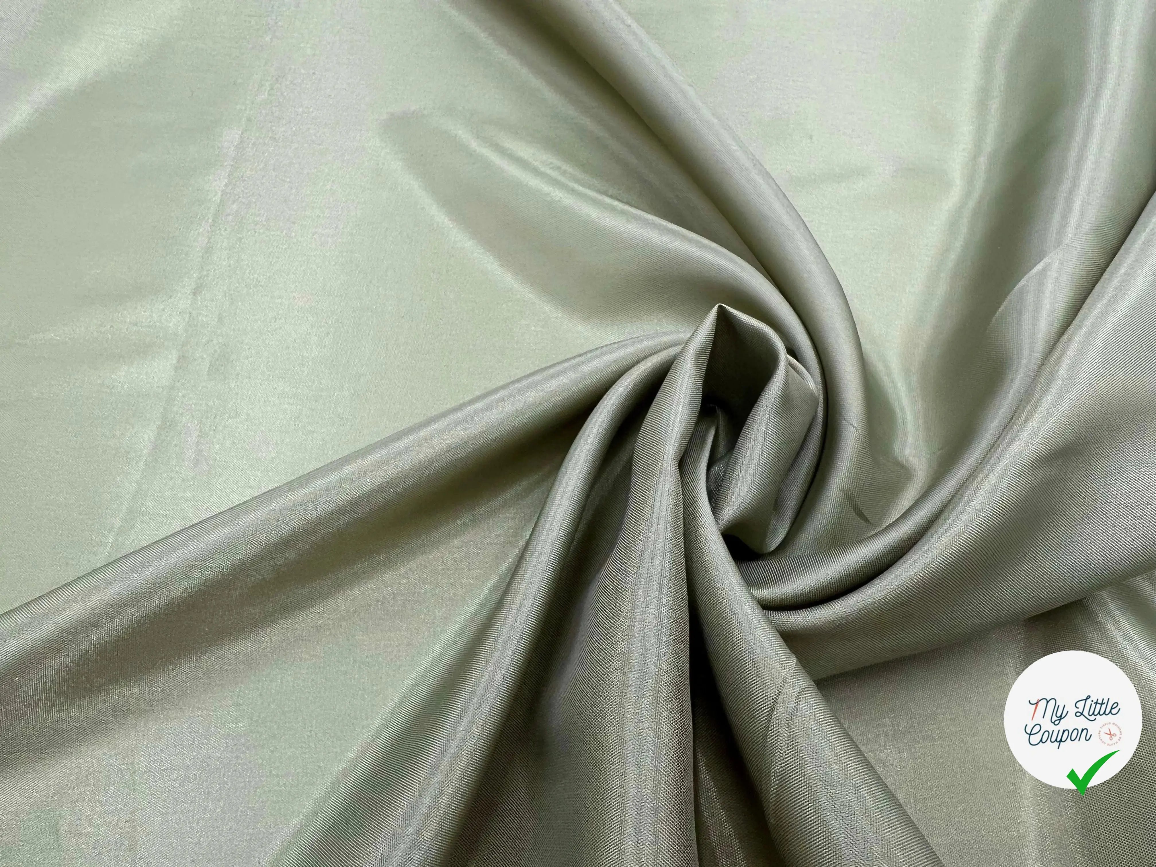 DOUBLURE VERT TILLEUL - My Little Coupon - tissu - coudre