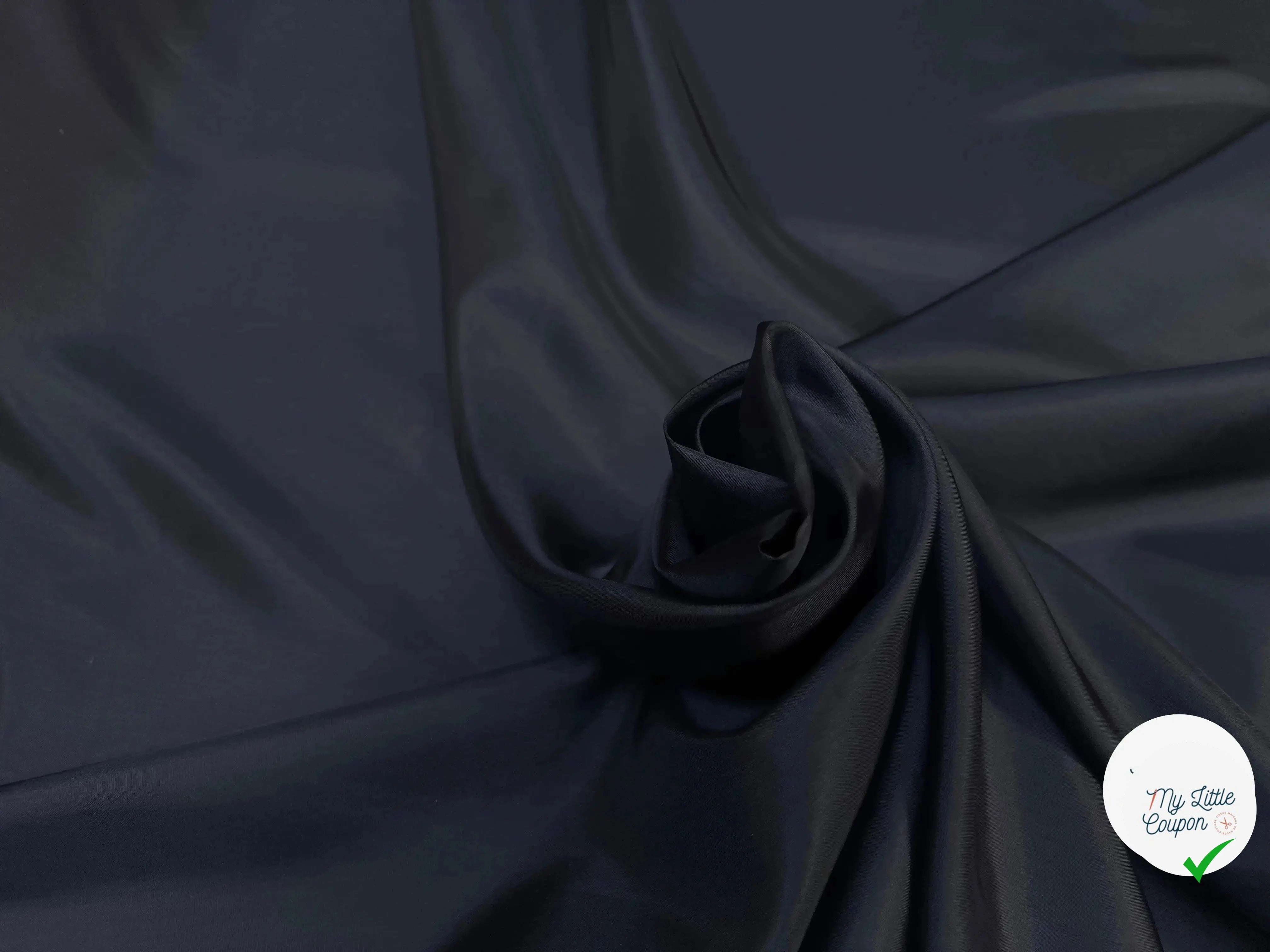 DOUBLURE VISCOSE NOIR BLEU NUIT - My Little Coupon