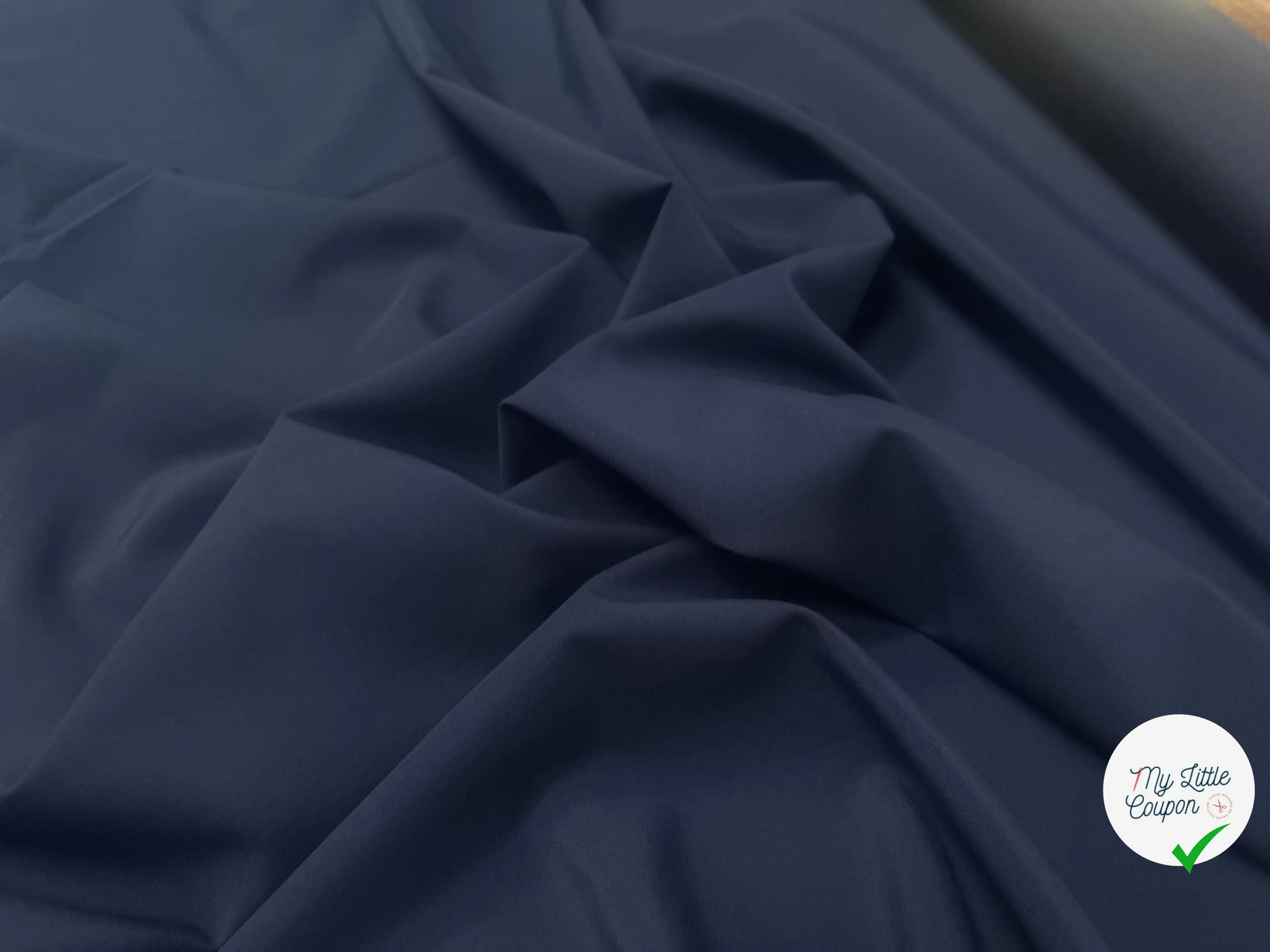 (Chute) DRAPERIE 100% LAINE UNI BLEU - My Little Coupon