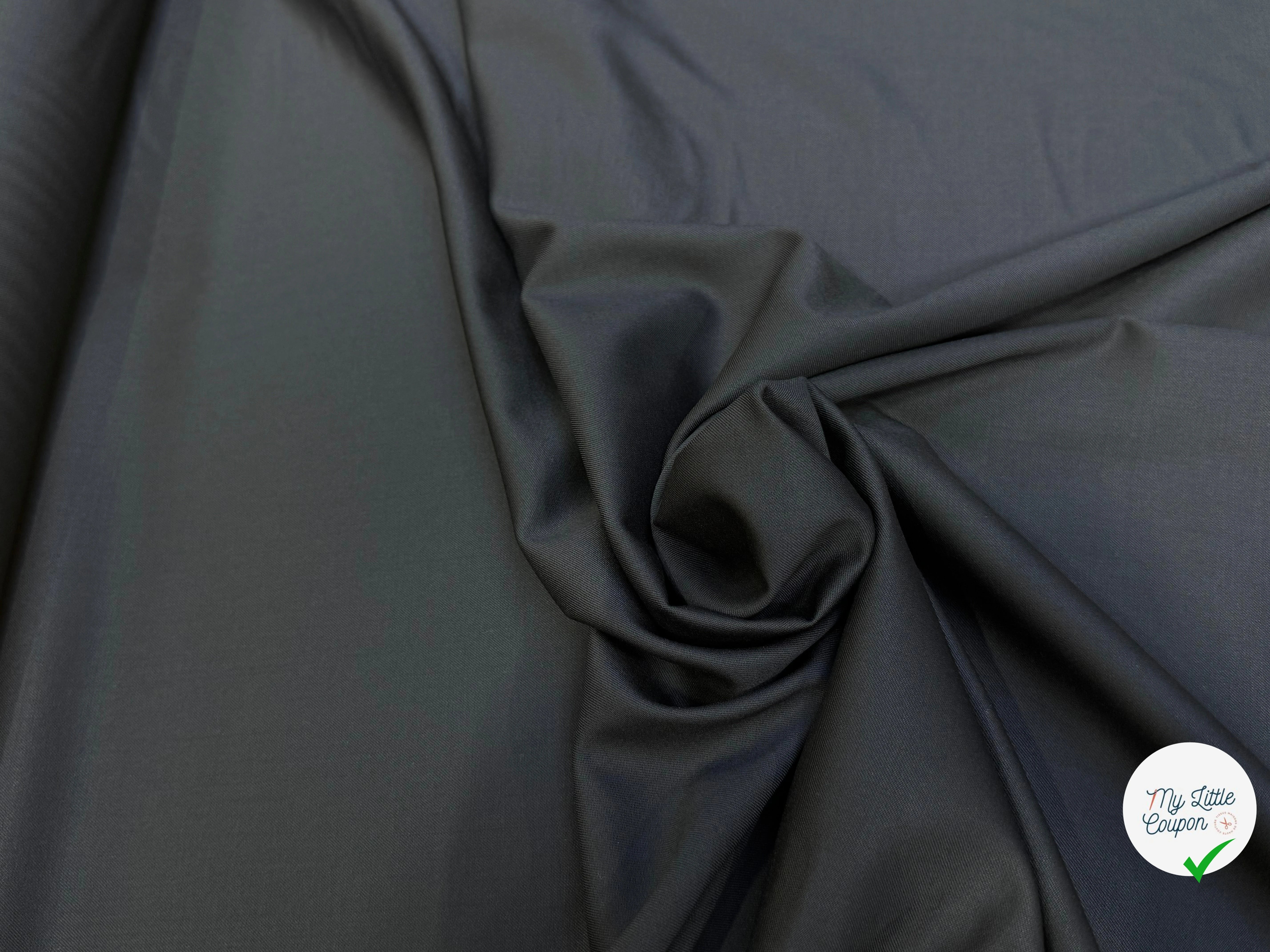 (Chute) DRAPERIE DE LAINE RICHE SUPER 100'S NOIR - My Little Coupon