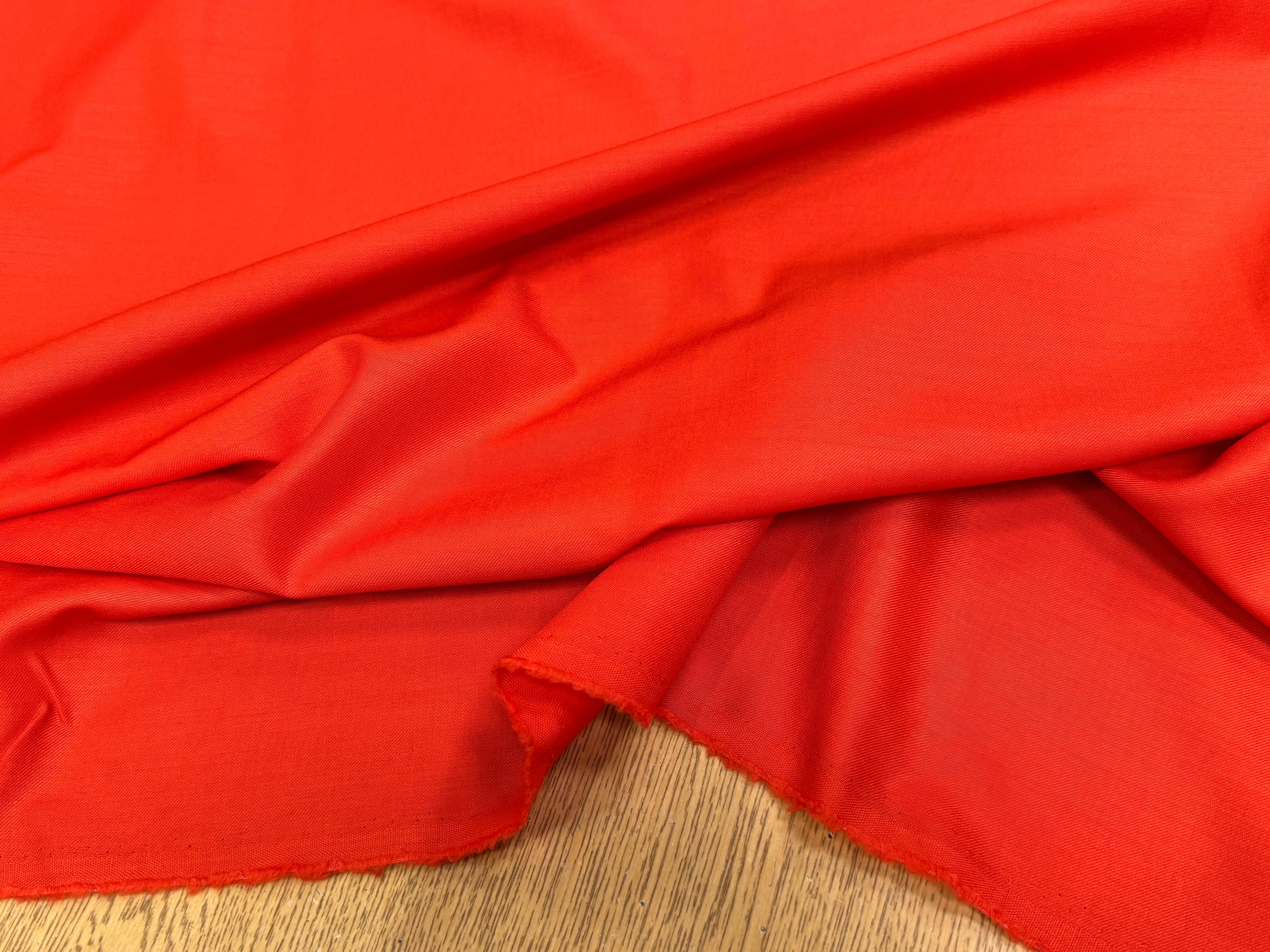 (Chute) DRAPERIE FLANELLE DE LAINE DOUCE SUPER LISSE DEEP ORANGE - My Little Coupon