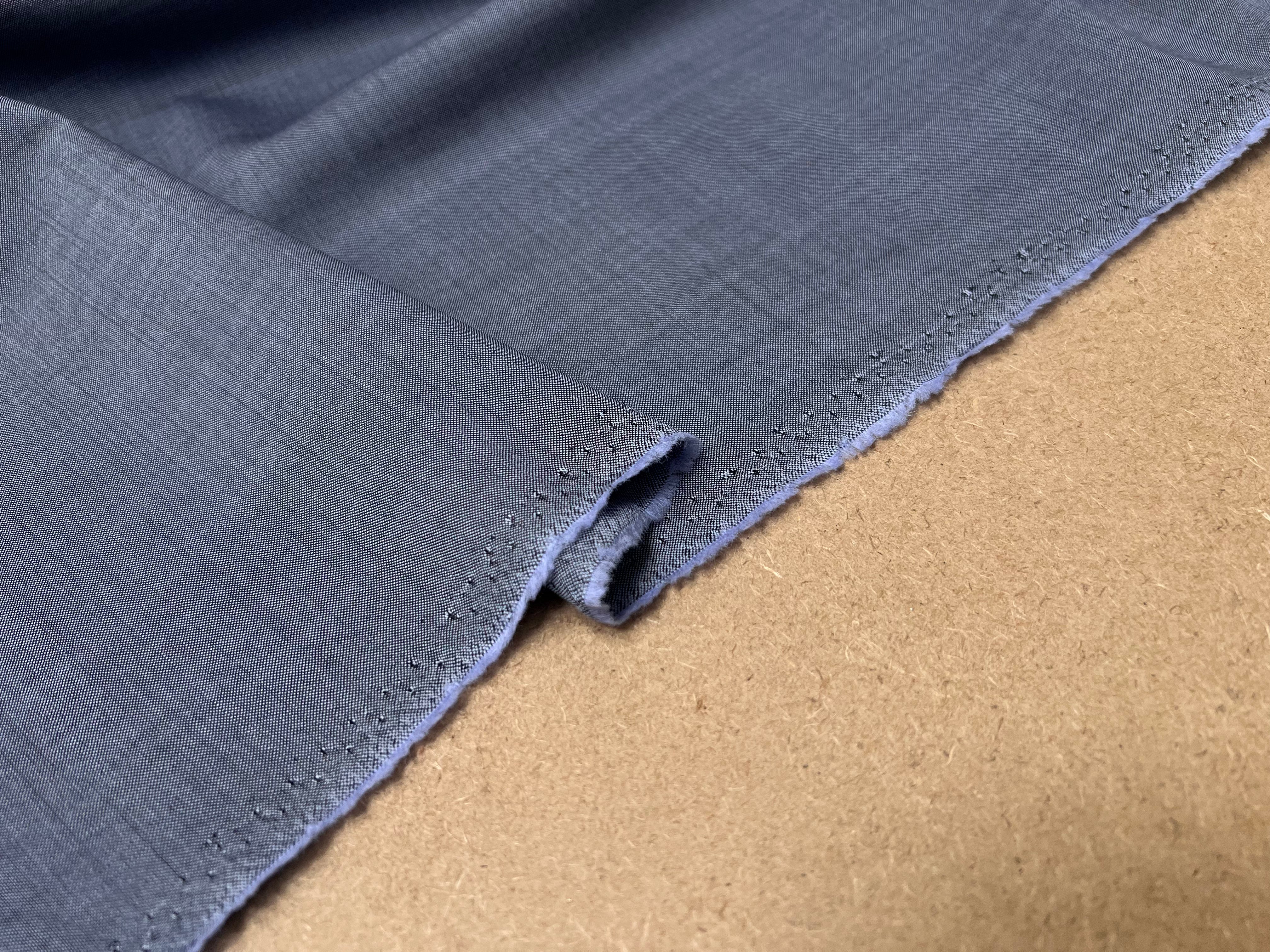 (Chute) DRAPERIE LAINE MOHAIR FIL À FIL BLEU GRIS - My Little Coupon