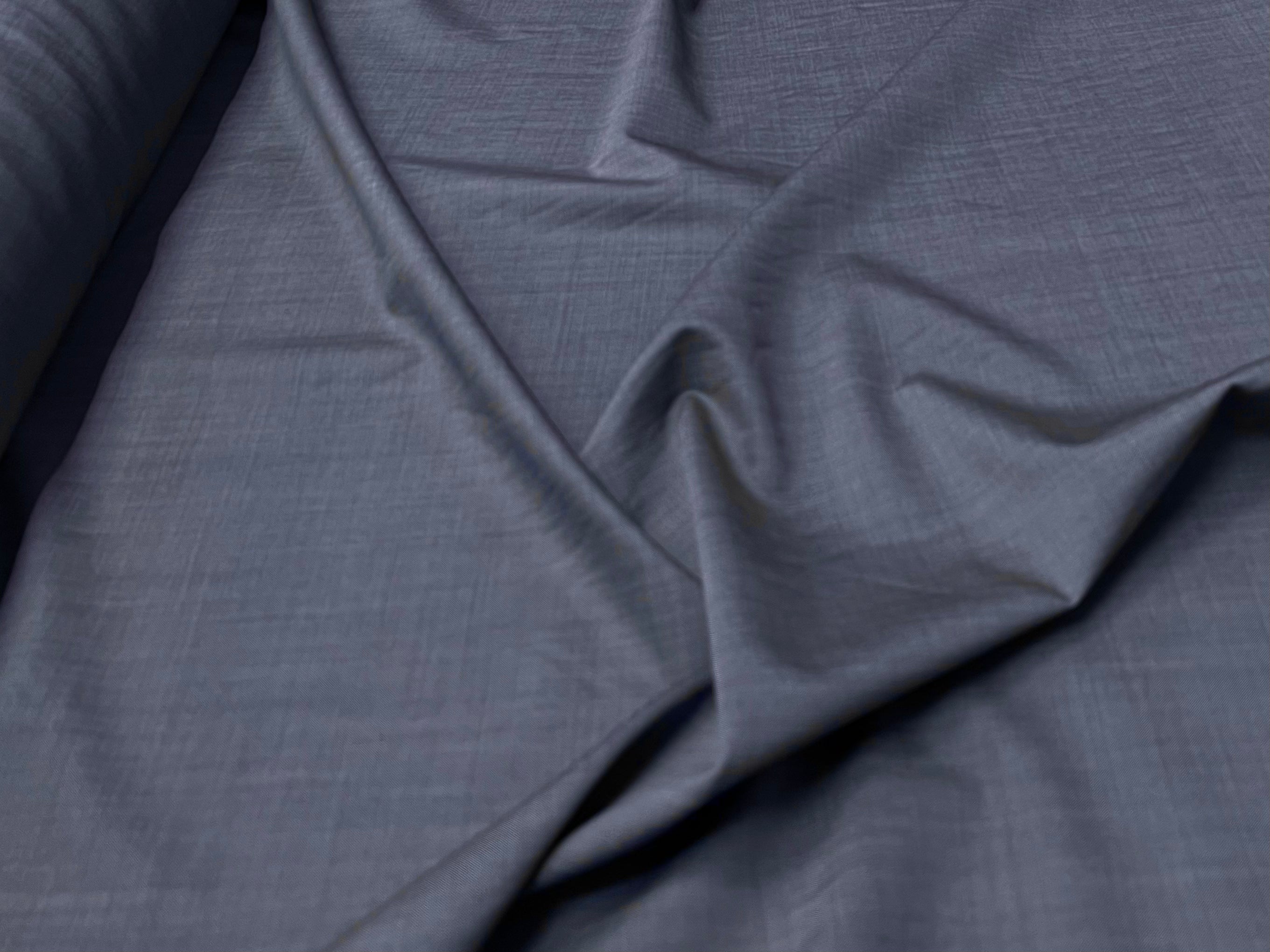 (Chute) DRAPERIE LAINE MOHAIR FIL À FIL BLEU GRIS - My Little Coupon