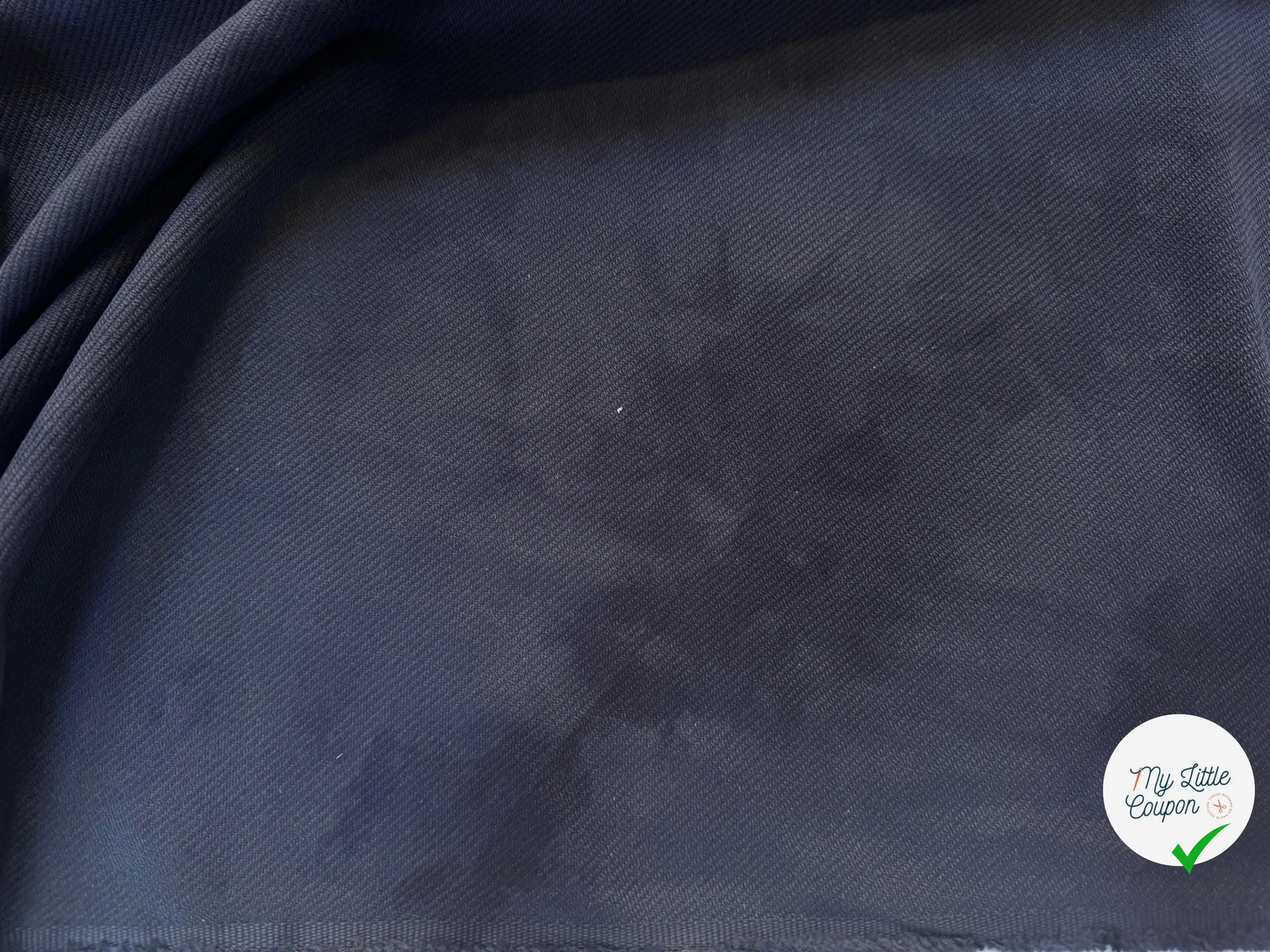 DRILL DE COTON BLEU NUIT ULTRA DOUX - My Little Coupon
