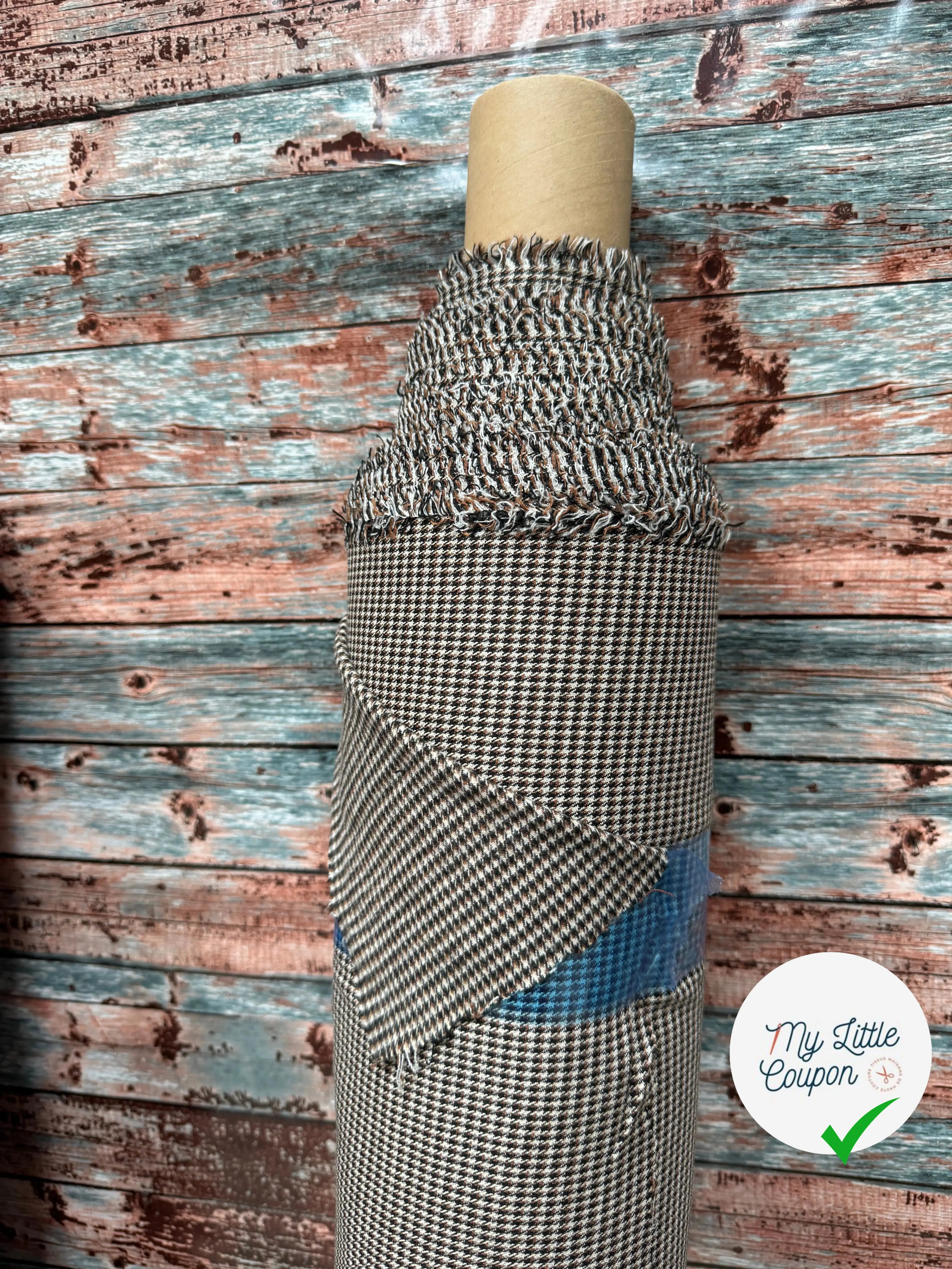 FLANELLE FABRICA SOUPLE ULTRA DOUCE PIED DE POULE CHIC - My Little Coupon