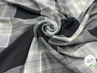 FLANELLETTE LAINEUSE CARREAUX GRIS SOURIS - My Little Coupon - tissu - coudre