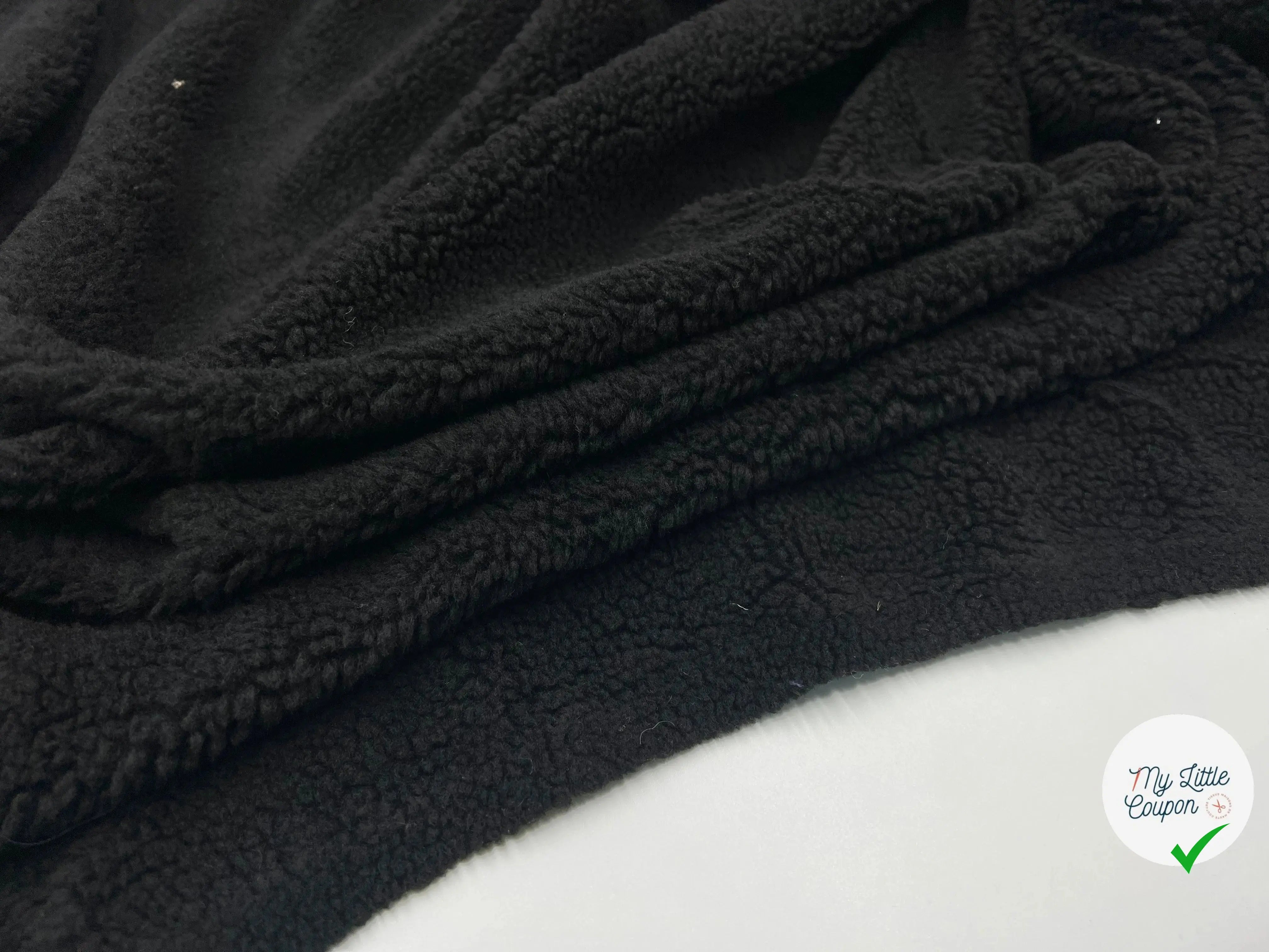 FOURRURE MOUTON BLACK - My Little Coupon - tissu - coudre