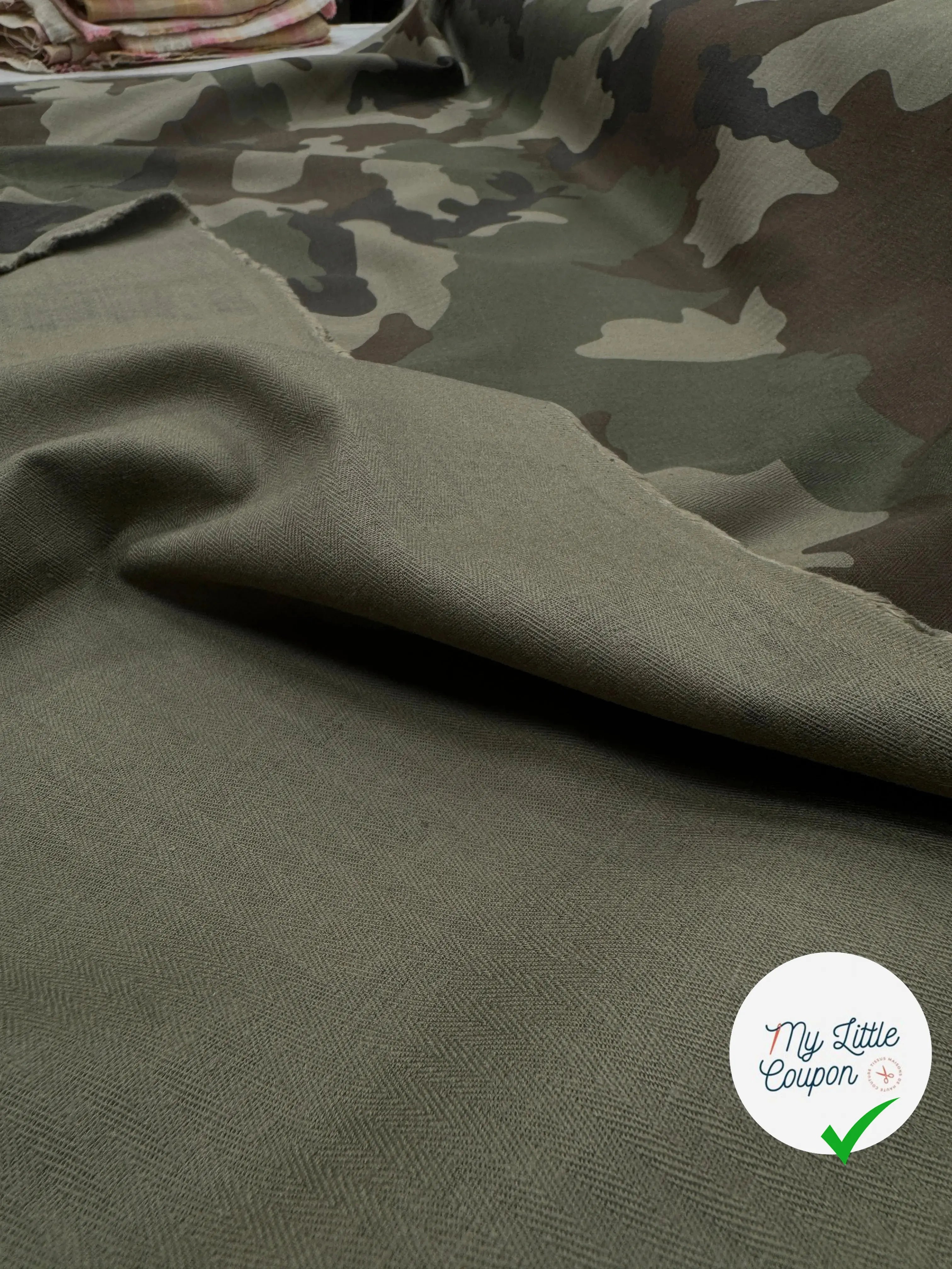 GABARDINE COTON CHEVRON MILITAIRE STYLE 5 - My Little Coupon