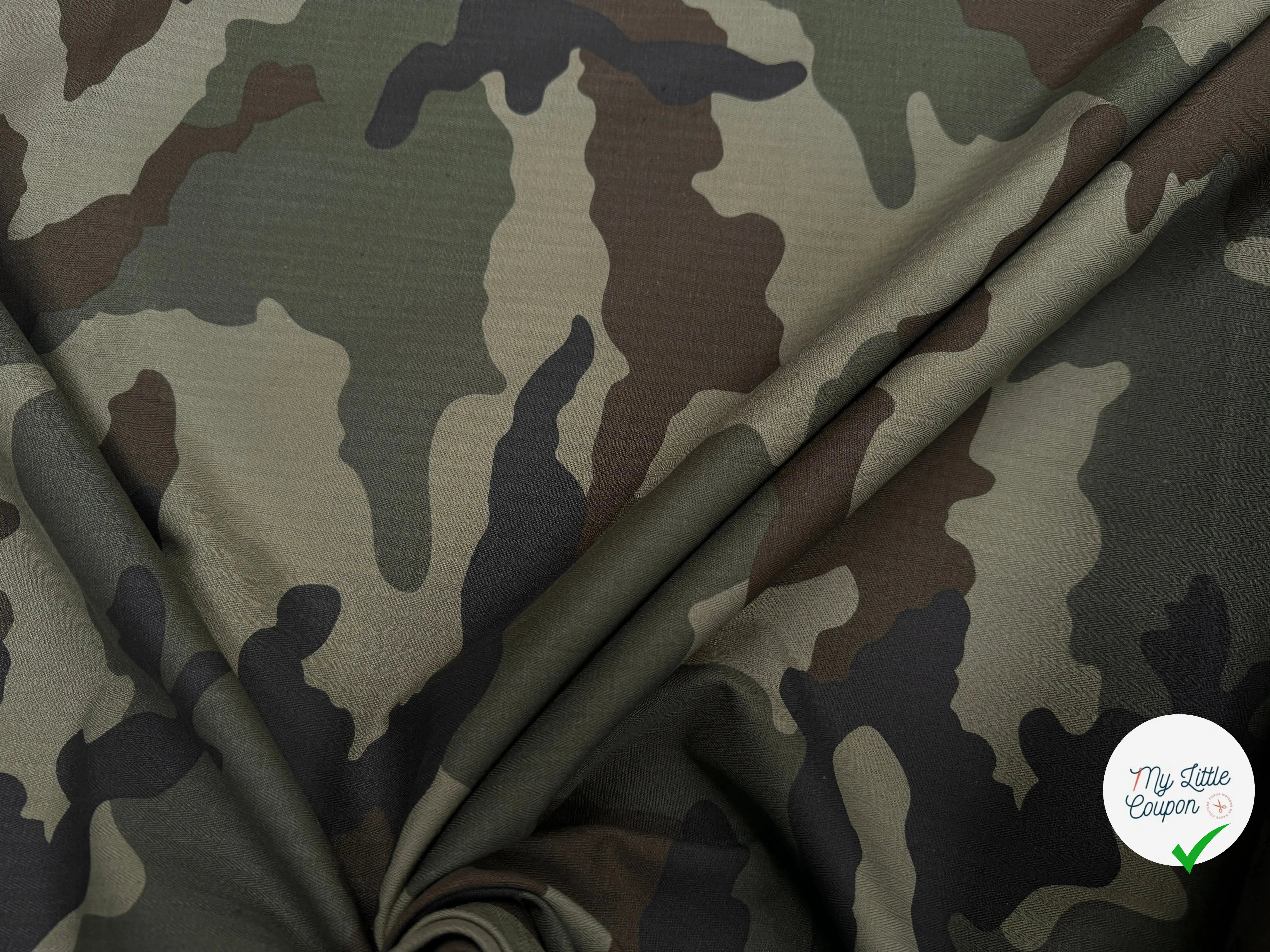 GABARDINE COTON CHEVRON MILITAIRE STYLE 5 - My Little Coupon
