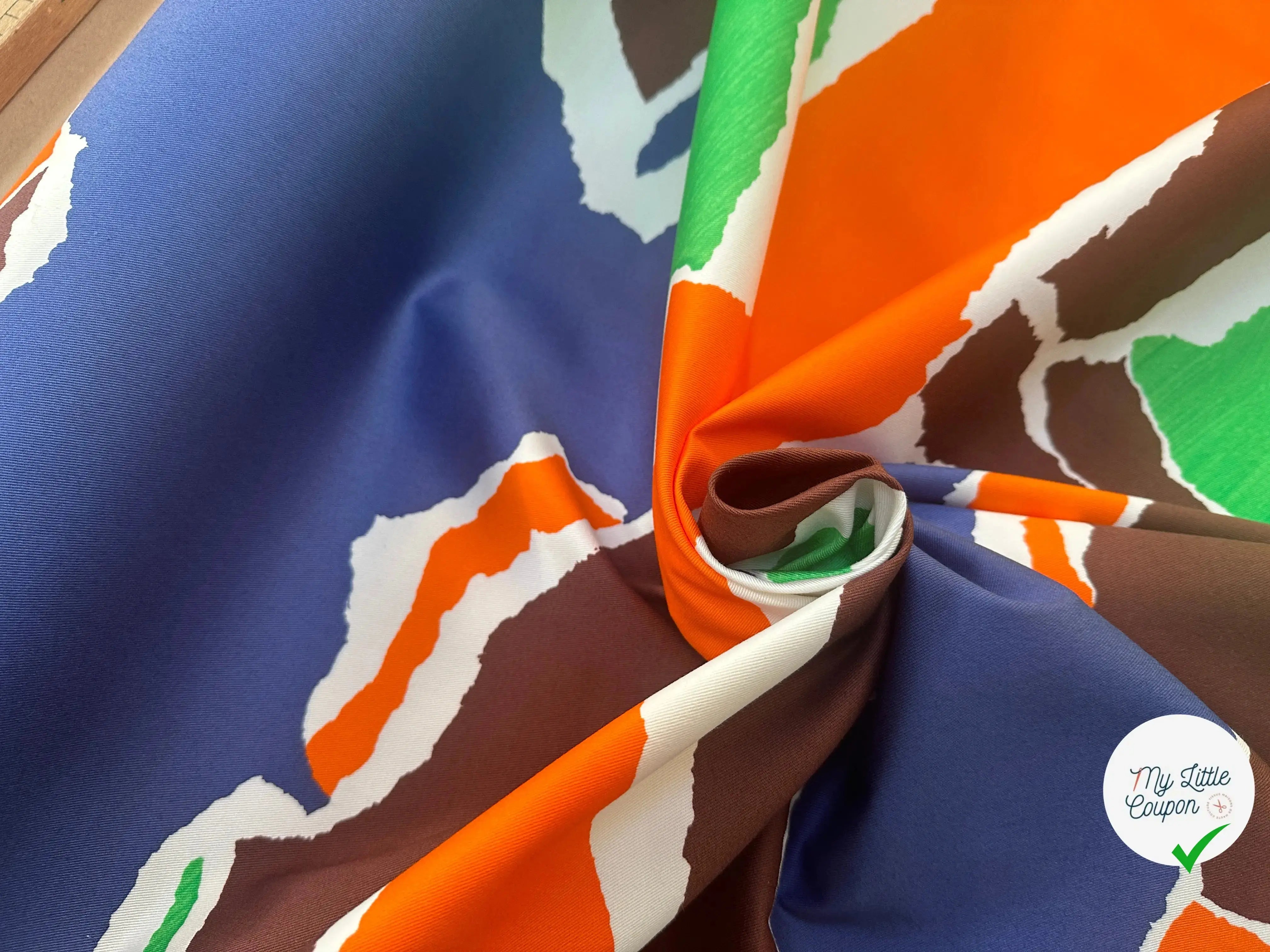 GABARDINE DE COTON STRECTH CAMOUFLAGE CONTEMPORAIN - My Little Coupon