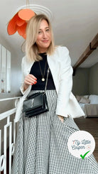 GABARDINE DUVETEUSE DAMIER SERGÉ MARQUÉ MSO