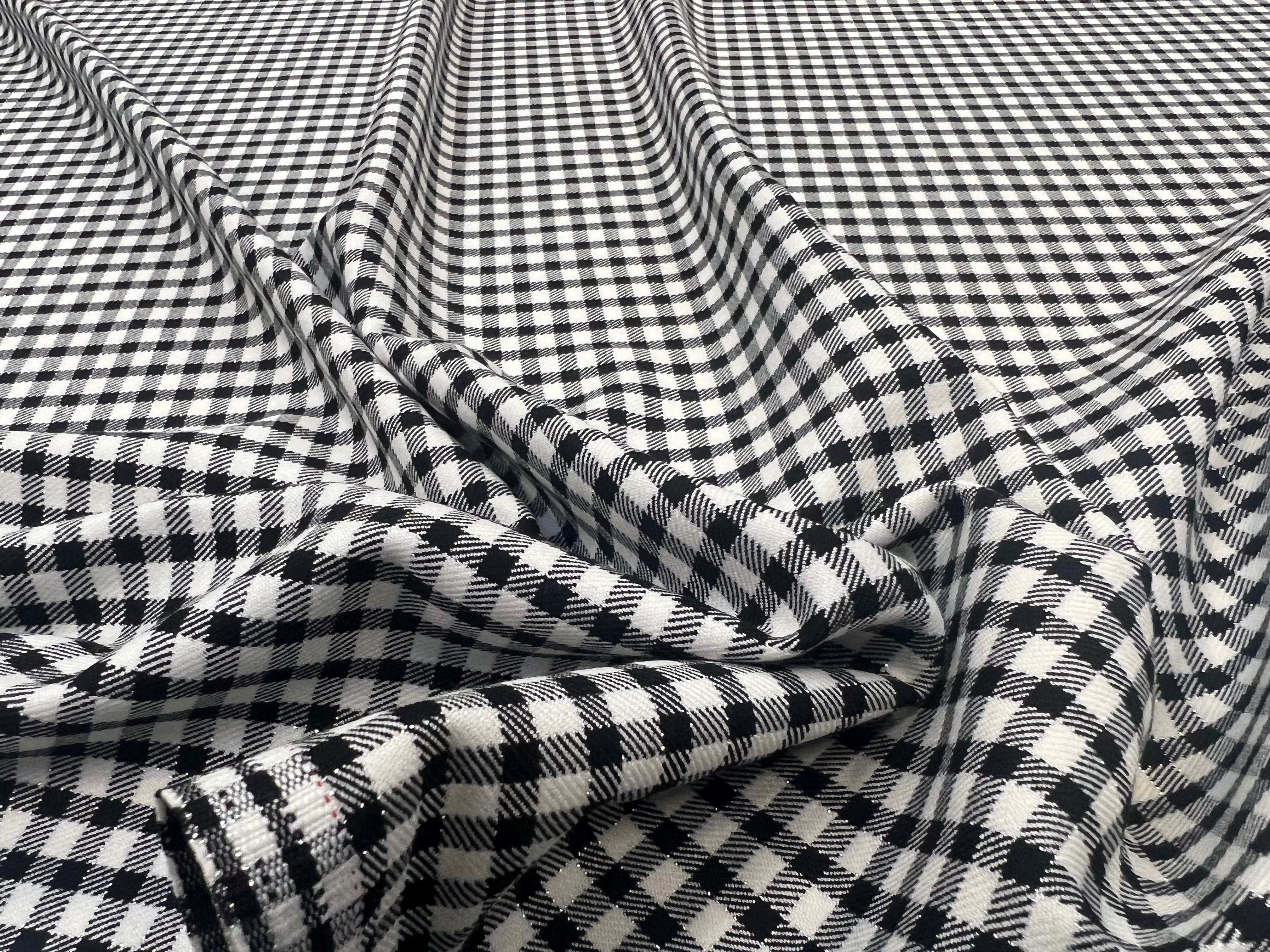 GABARDINE DUVETEUSE DAMIER SERGÉ MARQUÉ MSO